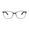 Marvelous GX6572 03 18 titanium eyeglasses in sleek black and green design, showcasing modern eyewear style.