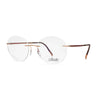 Silhouette 5540/IO 3530 eyeglasses featuring a sleek round frame and elegant design for timeless style.