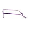 Kids eyeglasses Lillebi LB75 203 in transparent purple design, featuring stylish durable arms for everyday use.