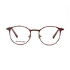 Kids eyeglasses Lillebi MIA05 11 featuring a stylish brown stainless steel frame for durability and comfort.