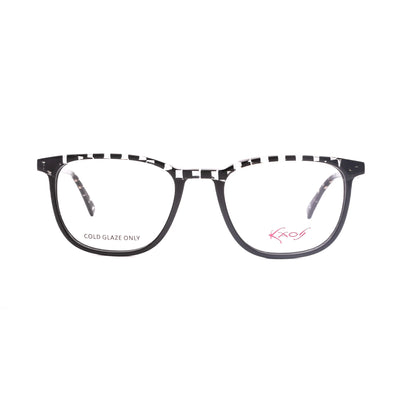 Kaos KK572 2 eyeglasses with bold black frame and modern design, perfect for fashionable women.