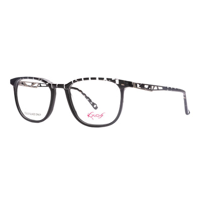 Kaos KK572 2 black and white stylish eyeglasses for women showcasing contemporary design and bold colors.