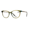 NIKE 7173 317 olive eyeglasses made from recycled acetate, stylish and functional eyewear for men and women.