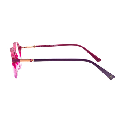 Kids eyeglasses Mia and me MIA08 21 in pink and purple, showcasing stylish design and durable construction.