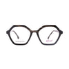 Modern Kxos KK596 1 women's eyeglasses featuring bold colors and a stylish hexagonal design.