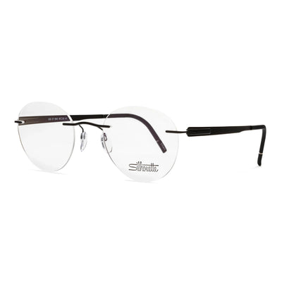 Sleek black and transparent eyeglasses Silhouette 5555/EP 9040 showcasing timeless elegance and modern sophistication.