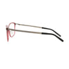 Side view of sleek titanium eyeglasses Marvelous GXK-TI 887 A10 V2 featuring stylish pink frames and comfortable black tips.