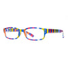 Colorful striped reading glasses I Need You CHAOT G56100 with a bold, contemporary design and lightweight frame.