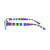 Colorful I Need You CHAOT G56100 reading glasses showcasing bold striped arms and contemporary design.