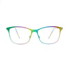 Front view of colorful titanium eyeglasses Marvelous KALE 99 showcasing a stylish design and lightweight frame.