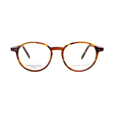 Unisex eyeglasses Charles Stone NY30054 C1 featuring durable handmade acetate design and stylish round frame.