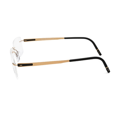 Side view of Silhouette 5555/KK 7530 eyeglasses showcasing sleek design and premium materials.