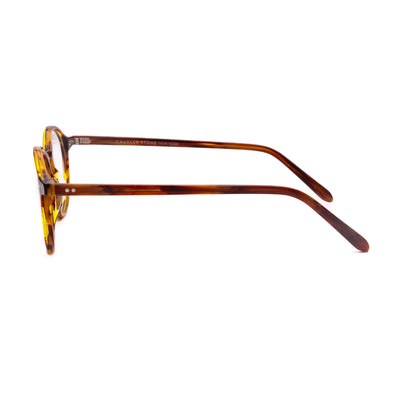 Side view of Charles Stone NY30054 C1 unisex eyeglasses with stylish tortoise shell pattern and durable frame.