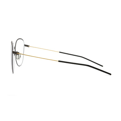 Side view of Marvelous LEDA 15 18 titanium eyeglasses showcasing stylish design and lightweight comfort.