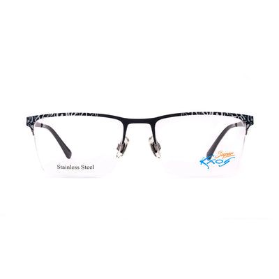 Kaos KKV495 3 unisex eyeglasses featuring a stainless steel frame and contemporary design, perfect for stylish eyewear collections.