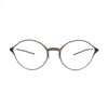 Elegant titanium eyeglasses Marvelous MARS 13 18 featuring a chic round frame design for women.