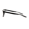 Side view of NIKE 7272 1 eyeglasses showcasing lightweight, durable frame design in classic black color.