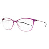 Stylish titanium eyeglasses Marvelous RHEA 606 in a vibrant purple color, showcasing a sleek and modern design.