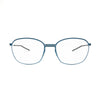 Unisex titanium eyeglasses Marvelous SATURN 33 33 in blue frame, showcasing sleek design and lightweight comfort.