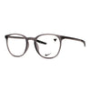 Unisex NIKE 7280 34 eyeglasses featuring a modern design in gray with Nike logo, perfect for everyday use.