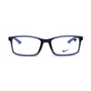 Men's NIKE 7287 410 eyeglasses featuring a sleek navy blue design, blending style and performance for everyday wear.