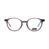 Star Wars SWAA041 kids eyeglasses featuring a stylish gray frame and iconic lightsaber design for fun and durability.