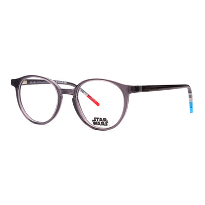 Star Wars Kids Eyeglasses SWAA041 1 in stylish round frame, designed for comfort and durability for active youngsters.