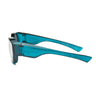 Side view of SUNFit FIT4003 900 sunglasses showcasing their sleek turquoise design and premium craftsmanship.