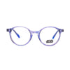 Star Wars Kids Eyeglasses SWAA079 65 in purple, stylish and durable design for active youngsters.