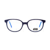 Kids Star Wars SWAA088 eyeglasses in navy blue with blue accents, designed for comfort and style.