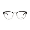 Unisex NIKE 8402 1 eyeglasses featuring a sleek black frame and clear lenses for modern style and versatility.