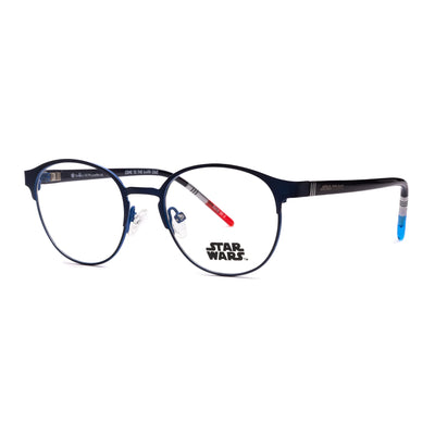 Star Wars kids eyeglasses SWMA0001 67 featuring stylish blue frames and comfortable design for active youngsters.