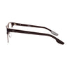 Side view of NIKE 8402 605 unisex eyeglasses showcasing sleek design and logo detail.