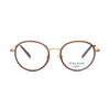 Unisex Vulkani V1065 1170 eyeglasses featuring a stylish round frame and brown accents for kids' everyday adventures.