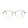 BK Eyewear B23000 510 eyeglasses featuring a sophisticated square frame design and durable materials.