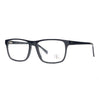 BK Eyewear B23015 400 black eyeglasses featuring a sleek and modern design for stylish vision correction.