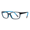 Unisex eyeglasses Vaude VD203 533 with stylish black and blue frames, perfect for kids’ everyday adventures.