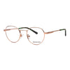 Vulkani VI326 455 kids eyeglasses in rose gold with stainless steel frame, designed for style and durability.