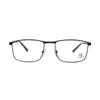 BK Eyewear BK20007 680 eyeglasses in sleek black frame, showcasing a blend of sophistication and quality craftsmanship.