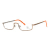 BK Eyewear BK23017 233 unisex eyeglasses with orange accents and sophisticated design.