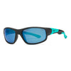 INVU IK22408 A sunglasses with ultra-polarized lenses in black and teal design for superior clarity and comfort.