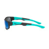 INVU IK22408 A sunglasses in teal and black, showcasing ultra-polarized lenses for superior glare reduction.