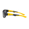 INVU IK22408 B sunglasses with ultra-polarized lenses in black and yellow design, offering superior glare reduction.