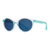 INVU IK2903 C sunglasses in transparent turquoise with ultra-polarized lenses for enhanced glare reduction and style.