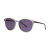 INVU M54809 800 sunglasses with ultra-polarized purple lenses and stylish transparent frame.