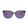 INVU M54810 500 sunglasses with green frame and purple ultra-polarized lenses for superior clarity and comfort.