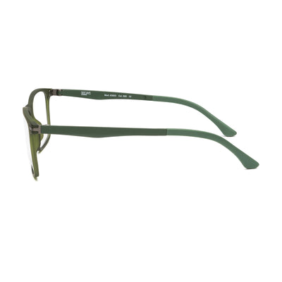 Side view of Deejays Eyewear D63003 500 eyeglasses highlighting stylish green frames.