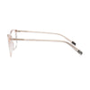 Side view of S.Oliver S93434 900 eyeglasses showcasing transparent frames and sleek temple design.