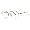 S.Oliver S93436 710 eyeglasses featuring stainless steel frames and a stylish round design, perfect for fashion-forward looks.