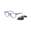 S.Oliver S93439 400 unisex eyeglasses in blue with detachable sunglasses, stylish and durable design.